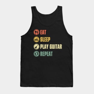 Eat Sleep Play Guitar Repeat Tank Top